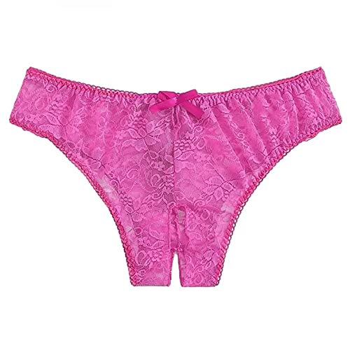 ZDJH Damen String Tanga Ouvert Slip Sexy Unterwäsche Damen Slips Soft Unterhosen Panties Mit Spitze Strings Tangas Strings Tanga Erotische Damen Höschen Sexy Unterhosen Dessous Offener Schritt Spitze von ZDJH