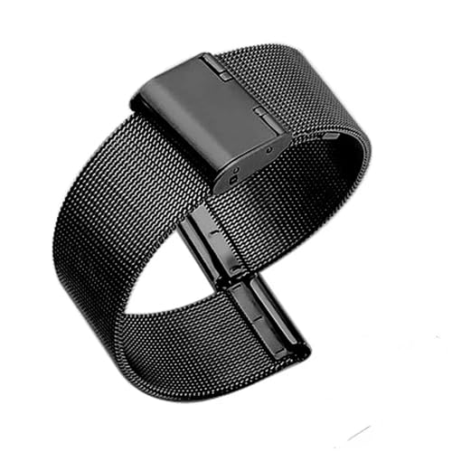 ZDOUXUAN 12-22mm Universal Armband Quick Release Uhr Band Mesh Edelstahl Strap Handgelenk Gürtel(Black,14mm) von ZDOUXUAN