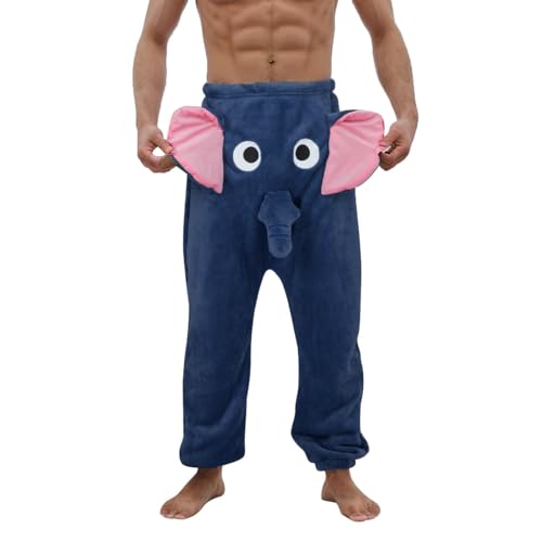 ZDSUHYIW Cartoon Elefant Rüsselhose Herren Zuhause Freizeit mit Großer Nase Ohren Warme Süße Elefanten Nachtwäsche Pyjamahose Lustige Pyjamahose Elefantenhose Elefantenrüssel ZDSUHYIW Cartoon Elefant Rüsselhose Herren Zuhause Freizeit mit Großer Nase Ohren Warme Süße Elefanten Nachtwäsche Pyjamahose Lustige Pyjamahose Elefantenhose Elefantenrüssel von ZDSUHYIW