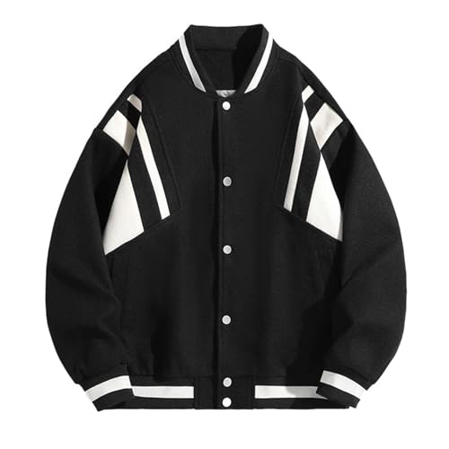 ZDSUHYIW College Jacke Herren Stehkragen Bomberjacke Baseball jacken Sweatjacke Dünne Übergangsjacke Frühlingsjacke Softshelljacke Blouson Sommerjacke Freizeitjacke von ZDSUHYIW