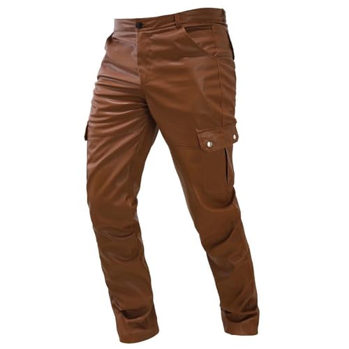 ZDSUHYIW Kunstleder Hose Herren Reißverschluss Casual Straight Leg Kunstleder Motorrad Biker Hose Kunstlederhosen Hosen Cargohosen Kunstleder Skinny Slim Pants Winter Winddicht ZDSUHYIW Kunstleder Hose Herren Reißverschluss Casual Straight Leg Kunstleder Motorrad Biker Hose Kunstlederhosen Hosen Cargohosen Kunstleder Skinny Slim Pants Winter Winddicht von ZDSUHYIW