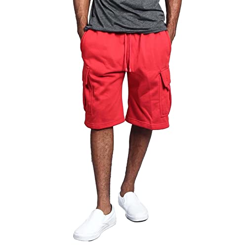 ZDSUHYIW Kurze Hosen Herren Cargo Shorts Straight Leg Sweatshorts mit Multi Taschen Bermuda Strand Kurz Sport Freizeit Shorts Männer Trainingsshorts Elastisch Jogger Chino Leichte Sommershorts von ZDSUHYIW