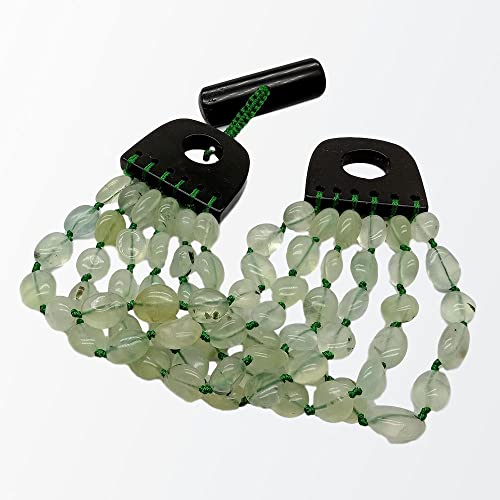 ZDVHOMCB 6 Strand Green freeform Nugget Bracelet 8" toggle clasp trendy for women von ZDVHOMCB