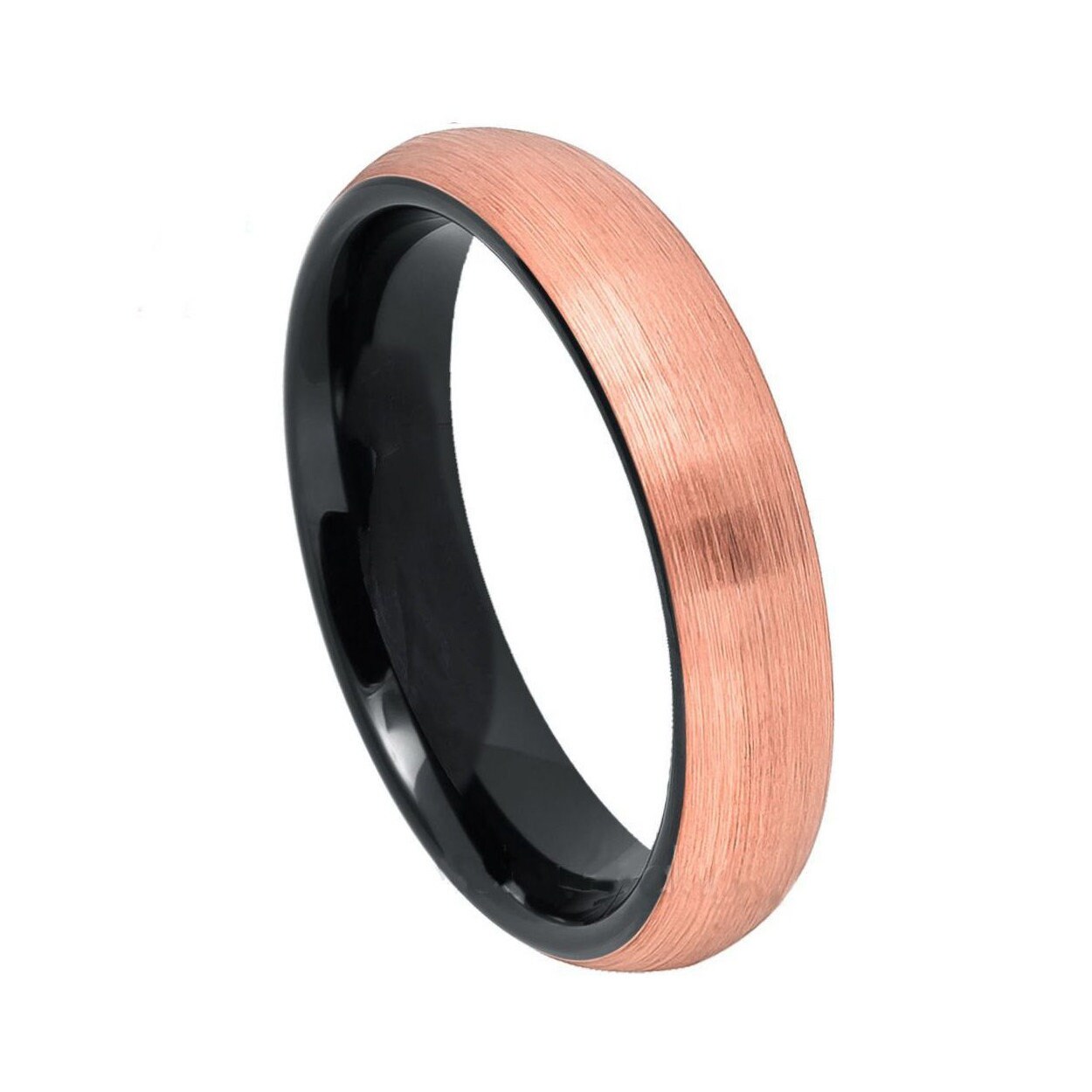 Rose Gold Wolfram Ring Seine & Hers Hochzeit Band Passende Set von ZDesignsUSA