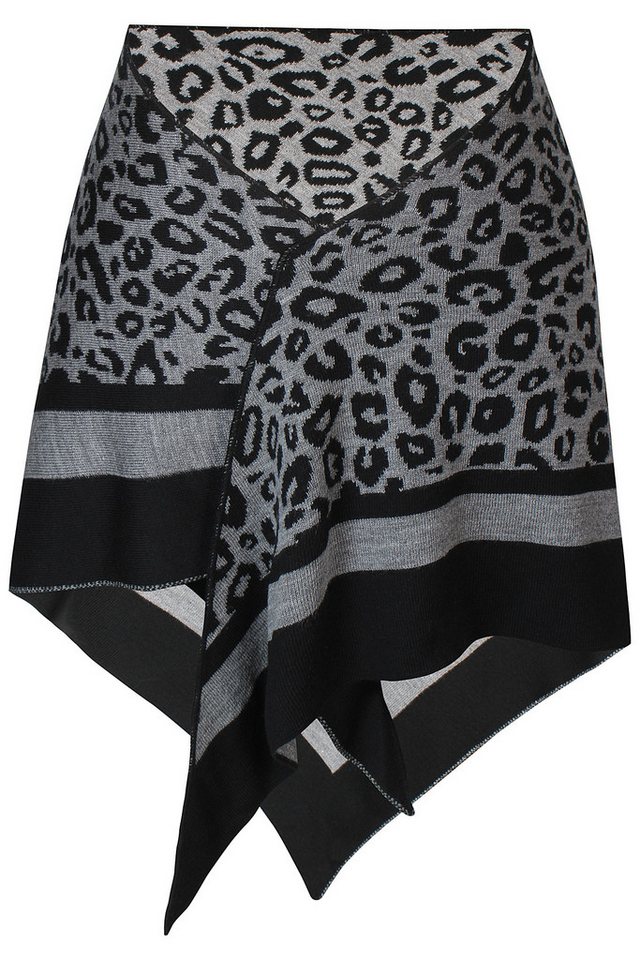 ZE-ZE Nordic Dreieckstuch Dreieckschal schwarz mit Leo anthra, Leo von ZE-ZE Nordic