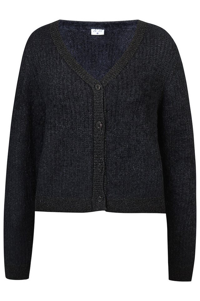 ZE-ZE Nordic Strickjacke Kurzstrickjacke Brit mit Lurex Lurex von ZE-ZE Nordic