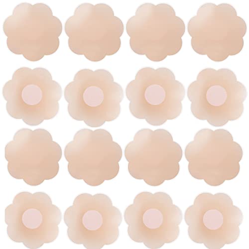 ZEACCT Nippelabdeckungen Silikonpasten Unsichtbare Silikon-Nippelabdeckungen Wiederverwendbare Selbstklebende Silikonabdeckungen Silikonunterwäsche für Frauen von ZEACCT