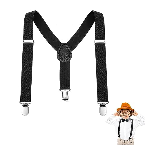 ZEACCT Unisex Hosenträger für Jungen und Mädchen, Hosenträger Elastisch und Verstellbar, Jungen Kinder Hosenträger Kleinkind, Hosen Träger Y Form Style, Herren Hosenträger Breit Elastisch von ZEACCT