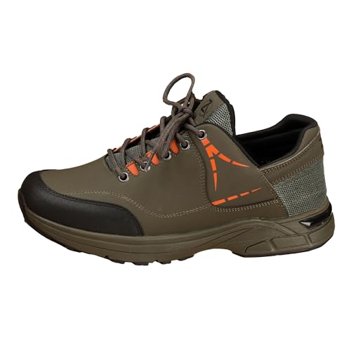 ZEBA Freihändige Schlupfschuhe für Herren – steigern Sie Ihren Komfort und Stil mit perfekten Wanderschuhen und modischen Sneakern, Grün (Forest Green), 10 X-Wide von ZEBA