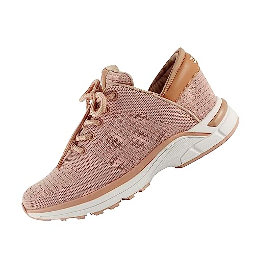 ZEBA Freihändige Slip-On-Sneaker für Damen – steigern Sie Ihren Komfort und Stil mit perfekten Wanderschuhen und modischen Sneakern, Pink, 38.5 EU von ZEBA