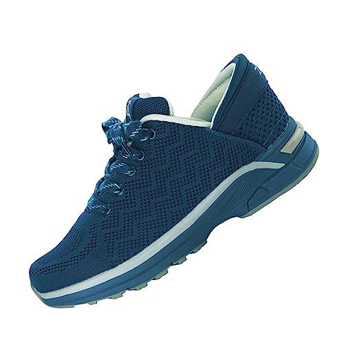 ZEBA Freihändige Slip-On-Sneaker für Damen – steigern Sie Ihren Komfort und Stil mit perfekten Wanderschuhen und modischen Sneakern, Saphirblau, 8 X-Wide von ZEBA