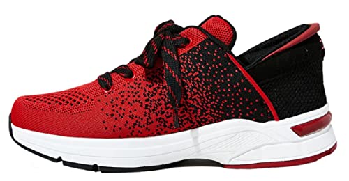 ZEBA Herren Hands Free Slip On Walking Schuhe, Kirschrot, 9.5 X-Wide von ZEBA