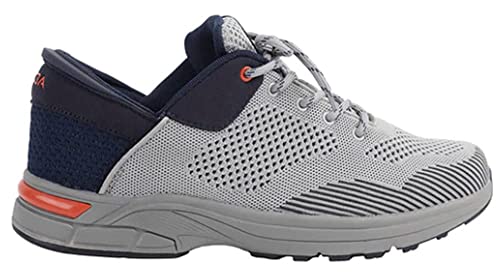 ZEBA Herren Hands Free Slip On Walking Schuhe, Stahl, Marineblau, 9.5 X-Wide Big Kid von ZEBA