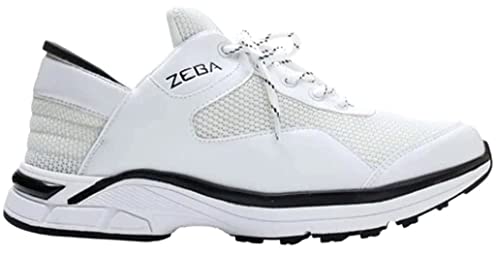 ZEBA Herren Hands Free Slip On Walking Schuhe, Weiß (Arctic White), 41.5 EU von ZEBA
