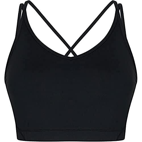 ZEBDIA Damen Zebdia W./Slim Straps Black Sports Bra, Schwarz, XXL EU von ZEBDIA