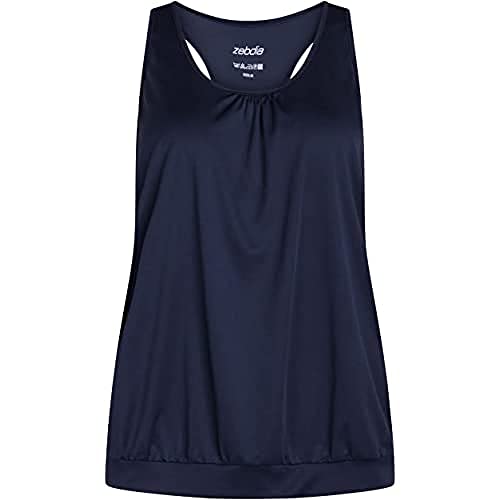 ZEBDIA Damen Zebdia Women Sports Top Navy T Shirt, Navy, L EU von ZEBDIA