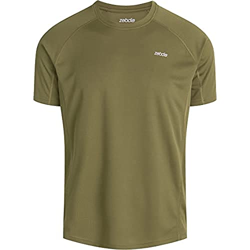 ZEBDIA T-Shirt Herren | Funktionsshirt Herren für Alltägliche Aktivitäten und Sport | Men's Activewear für Komfort und Funktionalität | Atmungsaktiv und Schweißableitend Sportshirt Herren Kurzarm von ZEBDIA