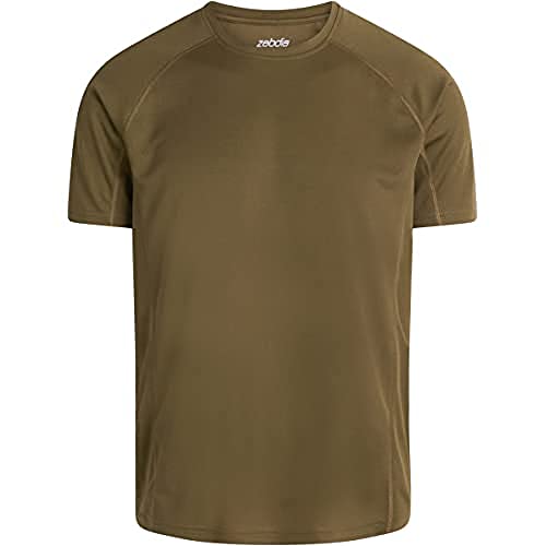 ZEBDIA T-Shirt Herren | Funktionsshirt Herren für Alltägliche Aktivitäten und Sport | Men's Activewear für Komfort und Funktionalität | Atmungsaktiv und Schweißableitend Sportshirt Herren Kurzarm von ZEBDIA