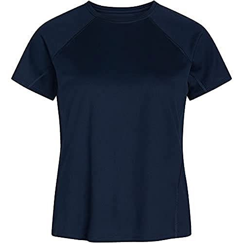 ZEBDIA Women's Women Sports Navy T-Shirt, L von ZEBDIA