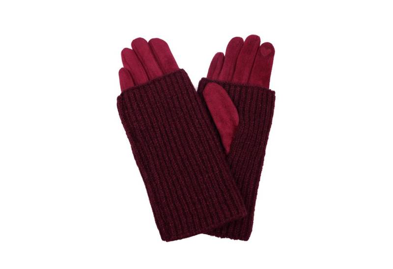 ZEBRO Fleecehandschuhe Handschuh mit Stulpe uni von ZEBRO