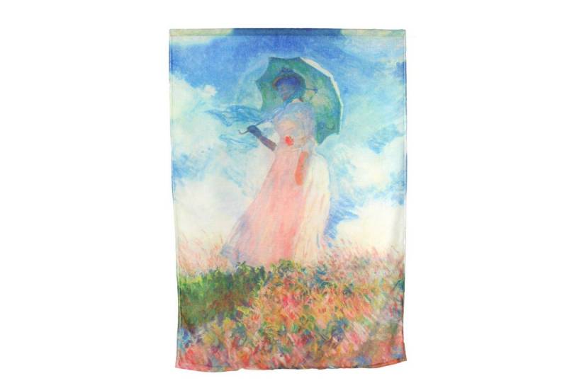 ZEBRO Modeschal Künstler-Loop "Frau mit Sonnenschirm" C.Monet von ZEBRO