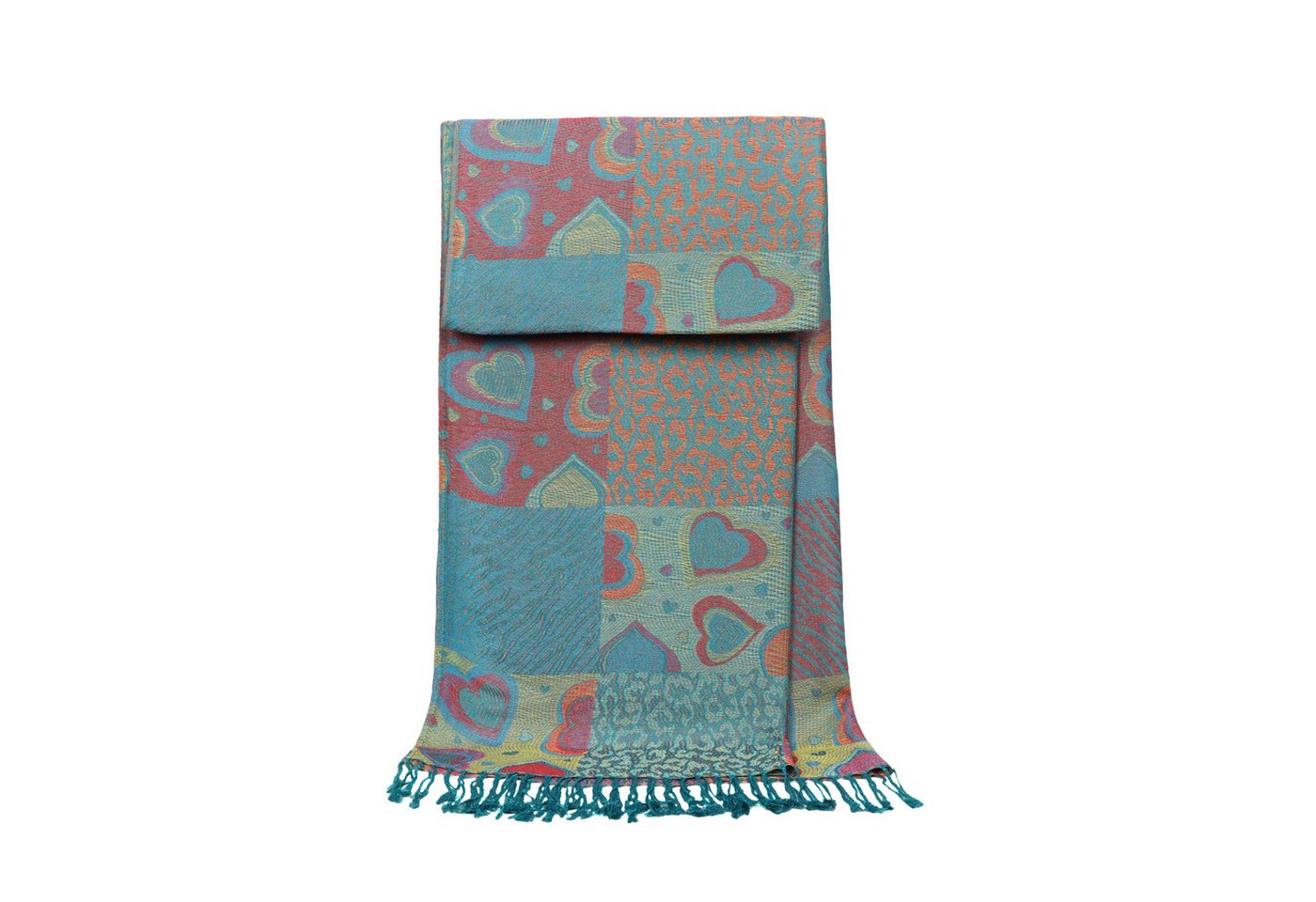 ZEBRO Modeschal Jacquard Schal Herz ZEBRO Modeschal Jacquard Schal Herz von ZEBRO