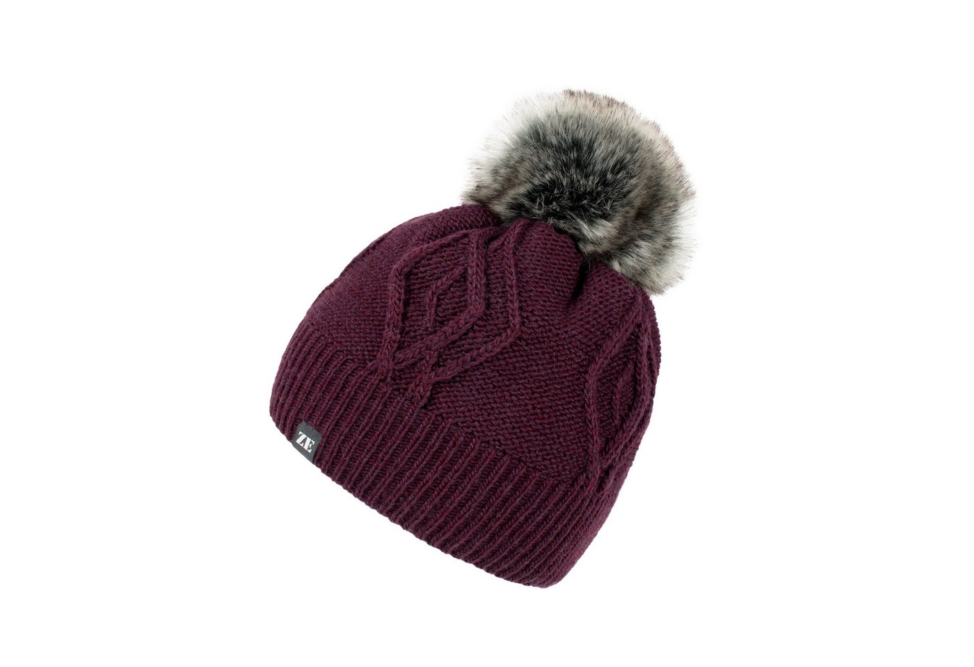 ZEBRO Strickmütze Mütze Karina Wollmischung von ZEBRO