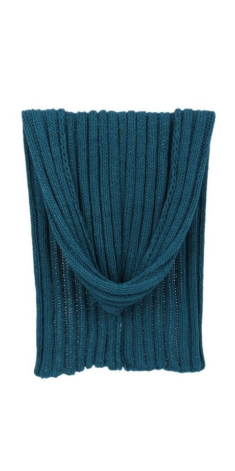 ZEBRO Strickschal Basic-Ripp 3/3, mit hohem Wollanteil von ZEBRO