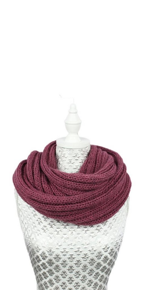 ZEBRO Strickschal Strick-Loop in Ripp-Strick, Wollmischung von ZEBRO