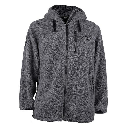 ZECK - wärmende Teddy Jacke, Sherpa-Fleece-Jacke Grau - Teddy Jacket Grey M von ZECK