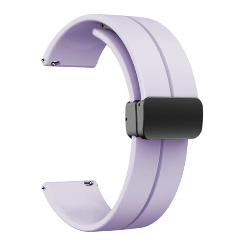 ZEDEVB 20 mm 22 mm Silikonbänder, Schnellverschluss-Sportuhr-Armbänder mit Faltschließe für Männer und Frauen, 20 mm, Achat ZEDEVB 20 mm 22 mm Silikonbänder, Schnellverschluss-Sportuhr-Armbänder mit Faltschließe für Männer und Frauen, 20 mm, Achat von ZEDEVB