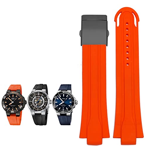 ZEDEVB 24 mm x 12 mm Bandanstoßende, wasserdichtes Gummi-Uhrenarmband für Oris Armband, Silikon-Uhrenarmband, Edelstahl-Faltschließe, 24-12mm, Achat ZEDEVB 24 mm x 12 mm Bandanstoßende, wasserdichtes Gummi-Uhrenarmband für Oris Armband, Silikon-Uhrenarmband, Edelstahl-Faltschließe, 24-12mm, Achat von ZEDEVB
