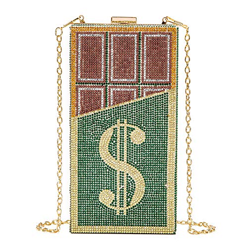 ZEDEVB Acryl-Diamant-Dollar-Tasche für Damen, Clutch, Dollar-Tasche, Handy-Tasche, grün, Einheitsgröße, Böhmisch ZEDEVB Acryl-Diamant-Dollar-Tasche für Damen, Clutch, Dollar-Tasche, Handy-Tasche, grün, Einheitsgröße, Böhmisch von ZEDEVB