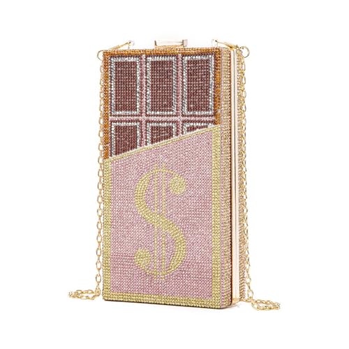 ZEDEVB Acryl-Diamant-Dollar-Tasche für Damen, Clutch, Dollar-Tasche, Handy-Tasche, rose, Einheitsgröße, Böhmisch ZEDEVB Acryl-Diamant-Dollar-Tasche für Damen, Clutch, Dollar-Tasche, Handy-Tasche, rose, Einheitsgröße, Böhmisch von ZEDEVB