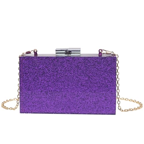 ZEDEVB All-Match, Acryl, Pailletten, klein, quadratisch, Party-Clutch, Violett glitzernd, Einheitsgröße ZEDEVB All-Match, Acryl, Pailletten, klein, quadratisch, Party-Clutch, Violett glitzernd, Einheitsgröße von ZEDEVB