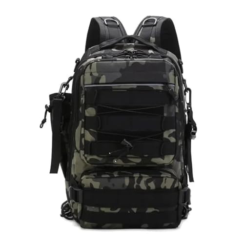 ZEDEVB Angelausrüstungs-Rucksack für Herren, Outdoor-Schultertasche, Angelköder, Ausrüstungstaschen mit Rutenhalter, Camping, Jagd, Wandern, Black CP, Einheitsgröße ZEDEVB Angelausrüstungs-Rucksack für Herren, Outdoor-Schultertasche, Angelköder, Ausrüstungstaschen mit Rutenhalter, Camping, Jagd, Wandern, Black CP, Einheitsgröße von ZEDEVB