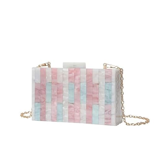 ZEDEVB Damen Fashion Trend Acryl Kette Schulter Messenger Phone Taschen, rose, Einheitsgröße von ZEDEVB