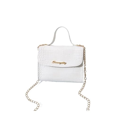 ZEDEVB Damen-Handtasche, Mini-Damentaschen, schicke Kette, Umhängetasche, einzelne Umhängetasche, Damenhandtasche, weiß, Einheitsgröße ZEDEVB Damen-Handtasche, Mini-Damentaschen, schicke Kette, Umhängetasche, einzelne Umhängetasche, Damenhandtasche, weiß, Einheitsgröße von ZEDEVB