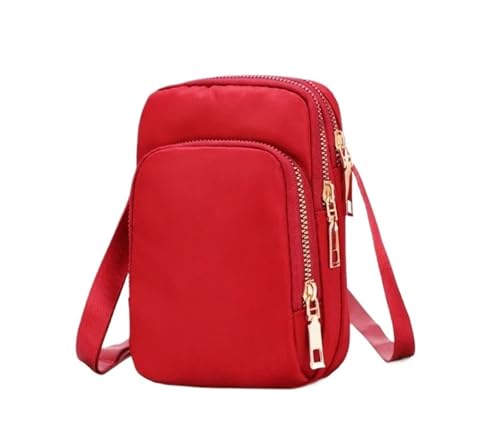 ZEDEVB Damen Tasche, wasserdicht, Umhängetasche, Crossbody, Reißverschluss, Handy, Damen, Multifunktions-Handtasche, Handgelenk-Geldbörse, Damentasche, rot, Einheitsgröße ZEDEVB Damen Tasche, wasserdicht, Umhängetasche, Crossbody, Reißverschluss, Handy, Damen, Multifunktions-Handtasche, Handgelenk-Geldbörse, Damentasche, rot, Einheitsgröße von ZEDEVB
