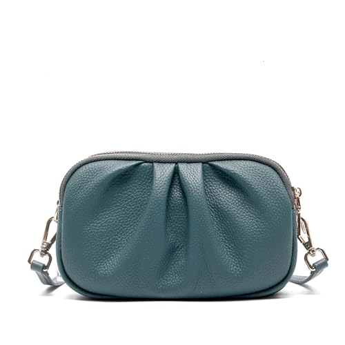ZEDEVB Damen-Umhängetasche aus echtem Leder, multifunktional, große Kapazität, tragbar, Rindsleder, Umhängetasche, Luxus-Tasche, blau, 21-8-13cm ZEDEVB Damen-Umhängetasche aus echtem Leder, multifunktional, große Kapazität, tragbar, Rindsleder, Umhängetasche, Luxus-Tasche, blau, 21-8-13cm von ZEDEVB