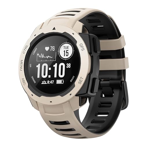 ZEDEVB Ersatz-Uhrenarmband für Instinct aus Silikon, kompatibel mit Garmin Instinct 2/Solar/Tactical 22 mm Uhrenarmbändern, Einheitsgröße, Achat von ZEDEVB