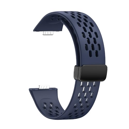ZEDEVB Faltschließe Silikonband für Huawei Watch Fit 3 Armband für Huawei Fit3 Sportarmband-Uhrenarmbänder(Dark Blue) von ZEDEVB