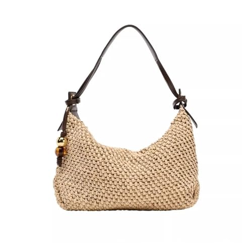 ZEDEVB Gewebte Sommer-Mode-Strohtasche für Strand, Urlaub, Umhängetasche, Einkaufstasche, Handtasche, Kuriertasche, Damen, beige, Einheitsgröße ZEDEVB Gewebte Sommer-Mode-Strohtasche für Strand, Urlaub, Umhängetasche, Einkaufstasche, Handtasche, Kuriertasche, Damen, beige, Einheitsgröße von ZEDEVB