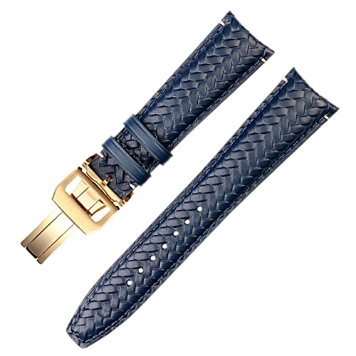 ZEDEVB Gewebtes Uhrenarmband aus Rindsleder für IWC IW344205 Portugieser Pilotenuhren, Portofino, Blau, weiches Leder, 22 mm, Achat ZEDEVB Gewebtes Uhrenarmband aus Rindsleder für IWC IW344205 Portugieser Pilotenuhren, Portofino, Blau, weiches Leder, 22 mm, Achat von ZEDEVB