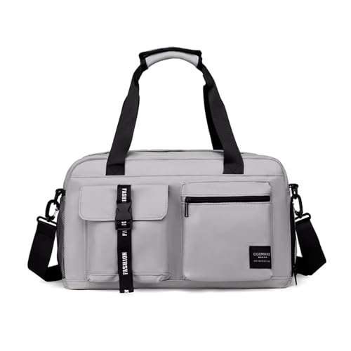 ZEDEVB Große Fitness-Tasche, Sport-Handtasche, Damen, trockene nasse Schuhe, Tasche, einzelne Schulter, Crossbody, Schwimmen, Yoga, Fitnessstudio, Reiserucksack, grau, Einheitsgröße ZEDEVB Große Fitness-Tasche, Sport-Handtasche, Damen, trockene nasse Schuhe, Tasche, einzelne Schulter, Crossbody, Schwimmen, Yoga, Fitnessstudio, Reiserucksack, grau, Einheitsgröße von ZEDEVB