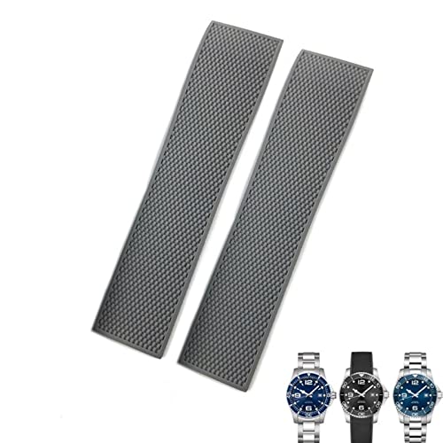 ZEDEVB Gummi-Uhrenarmband für Longines Master Conquest HydroConquest L3, wasserdicht, 19 mm, 20 mm, 21 mm, Schwarz / Grau / Blau, 19 mm, Achat ZEDEVB Gummi-Uhrenarmband für Longines Master Conquest HydroConquest L3, wasserdicht, 19 mm, 20 mm, 21 mm, Schwarz / Grau / Blau, 19 mm, Achat von ZEDEVB