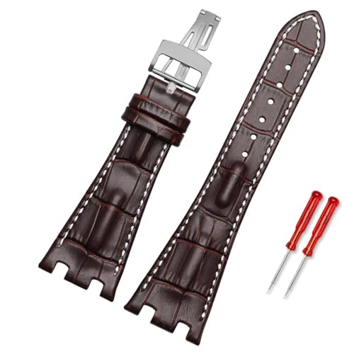 ZEDEVB Lederarmband für Herren, geeignet für AP Abbey Royal Oak AP15710 15703, gekerbte Lederkette, 28 mm, Gold Buckle, Achat ZEDEVB Lederarmband für Herren, geeignet für AP Abbey Royal Oak AP15710 15703, gekerbte Lederkette, 28 mm, Gold Buckle, Achat von ZEDEVB