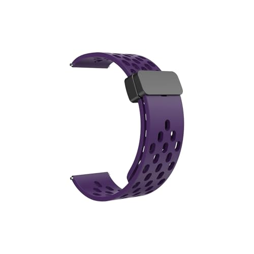 ZEDEVB Magnetisches Silikonband für Huawei GT5 GT5 Pro GT4 GT3, 46 mm, atmungsaktives Sportarmband für Huawei Watch GT5 GT4 41 mm Uhrenarmbänder, 18 mm, Achat von ZEDEVB