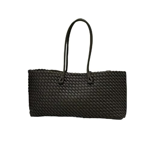 ZEDEVB Modische Lederhandtaschen für Damen, Leder, gewebt, lässig, Einkaufstasche, Vintage-Korb, Einkaufstasche, Schwarz , Einheitsgröße ZEDEVB Modische Lederhandtaschen für Damen, Leder, gewebt, lässig, Einkaufstasche, Vintage-Korb, Einkaufstasche, Schwarz , Einheitsgröße von ZEDEVB