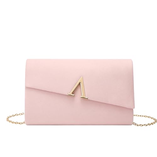 ZEDEVB Schlichte modische Damentasche mit Kette aus Samt, Clutch, Umhängetasche, rose, Einheitsgröße ZEDEVB Schlichte modische Damentasche mit Kette aus Samt, Clutch, Umhängetasche, rose, Einheitsgröße von ZEDEVB